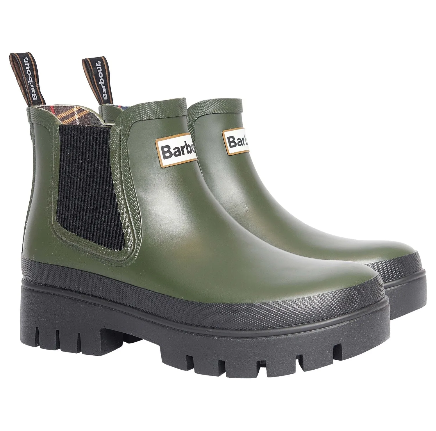 Barbour Halton Chelsea Welly Olive