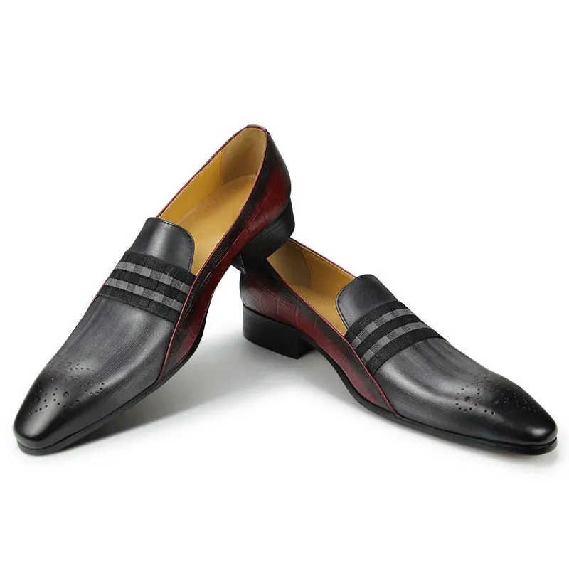 Breathable Calf Leather Slip-on Loafers