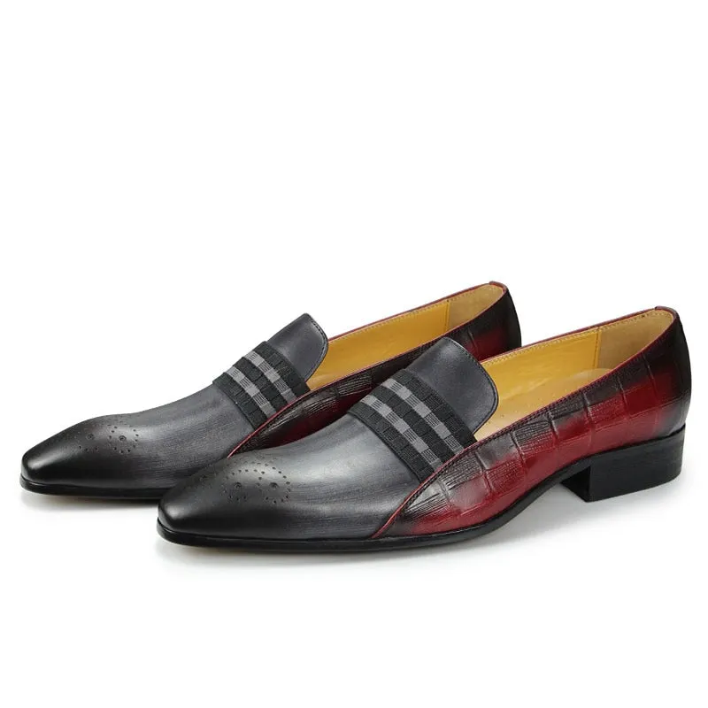 Breathable Calf Leather Slip-on Loafers