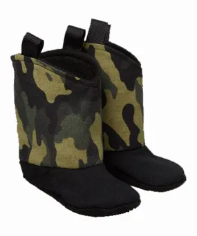 Camo Green baby bootie for that little hunter in your life