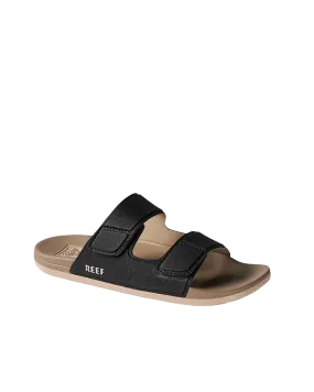 Cushion Tradewind Sandal in Black & Fossil