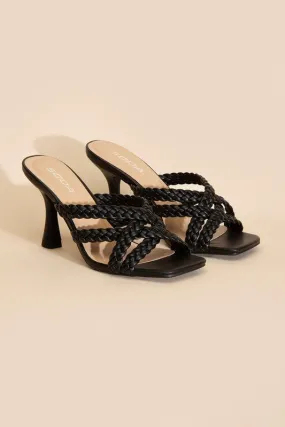 Double Twist Braided Criss Cross Sandals