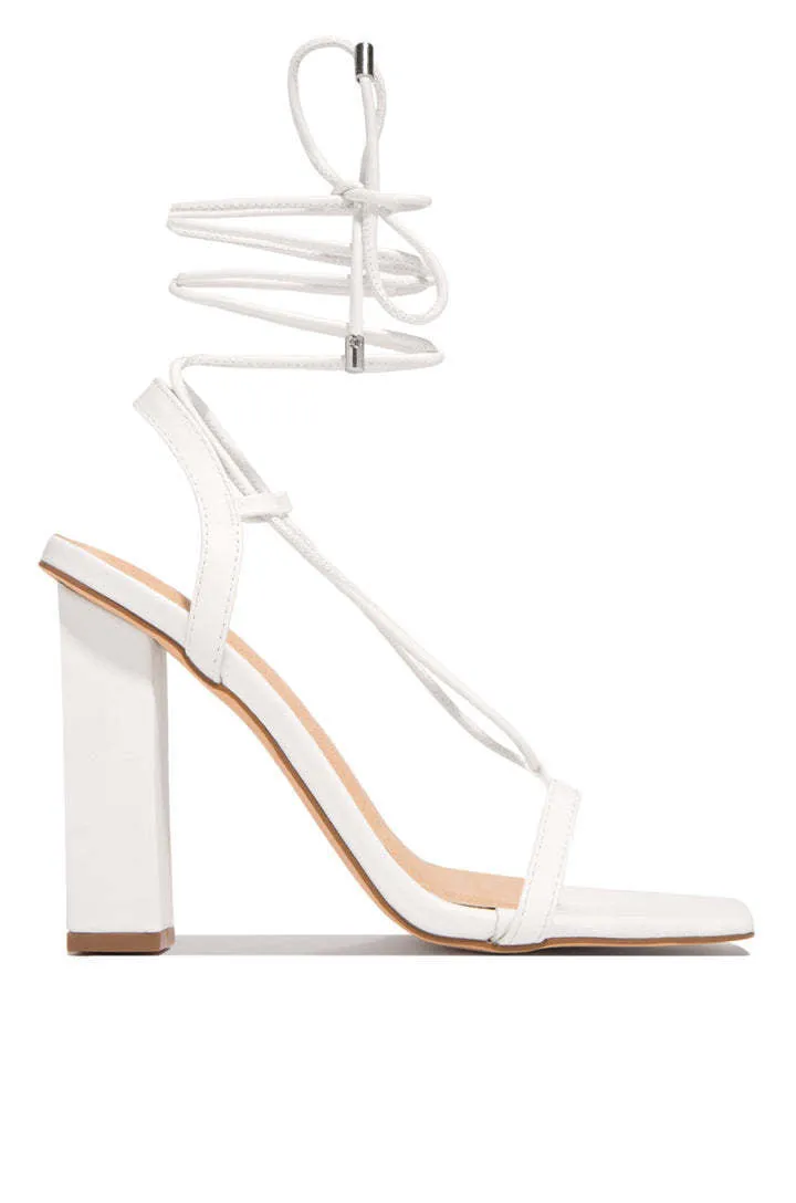 Emma – Square Toe Lace-Up Strappy Sandals