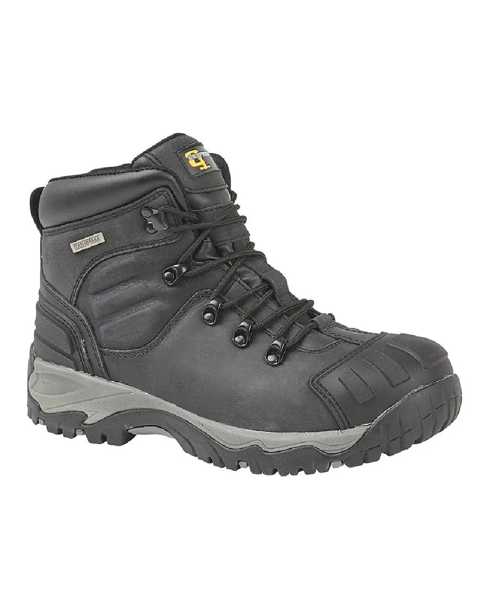 Grafters Mens Full Grain Buffalo Leather Hiker Type Safety Boots