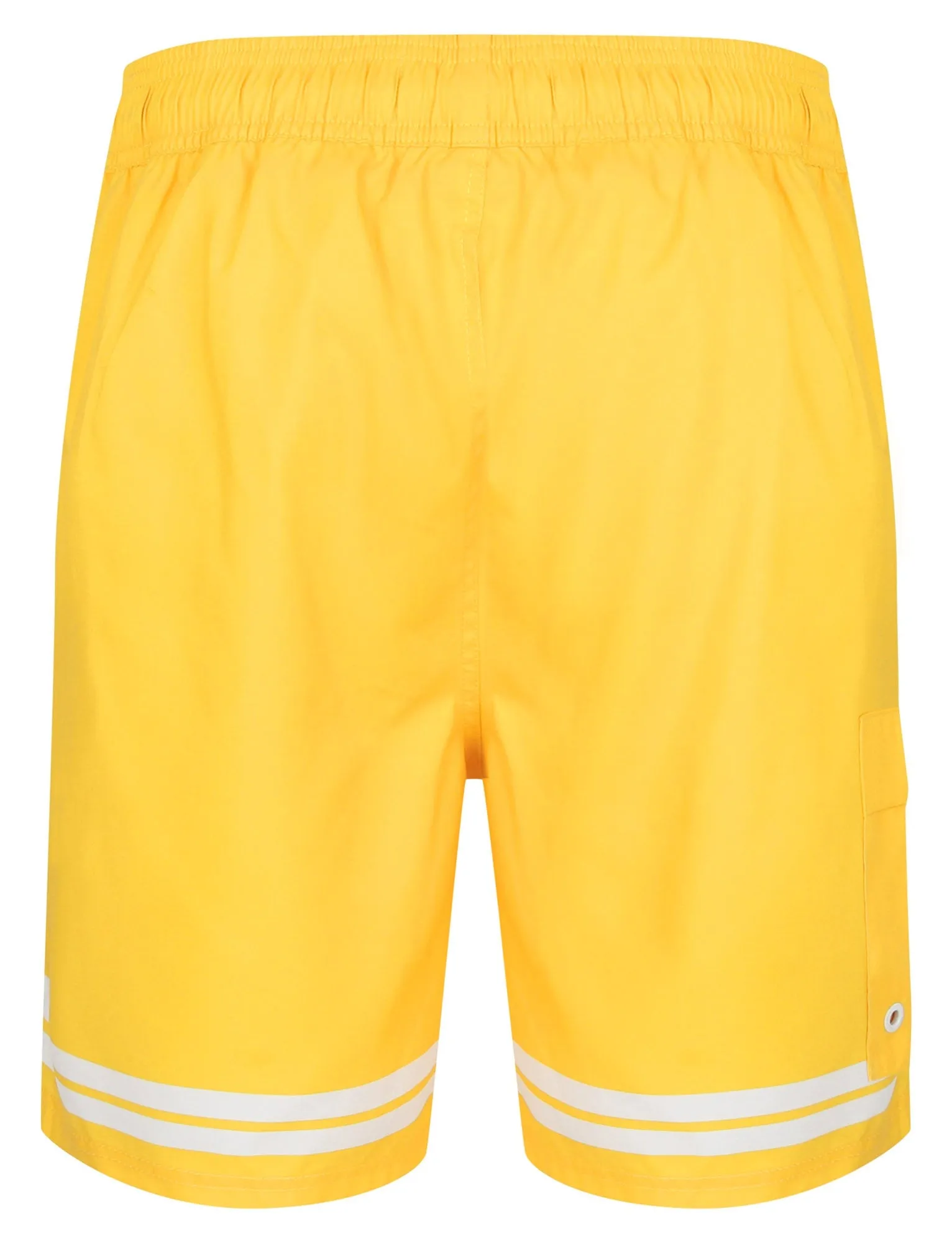 Jafari Swim Shorts With Free Matching Flip Flops In Freesia Yellow - Tokyo Laundry