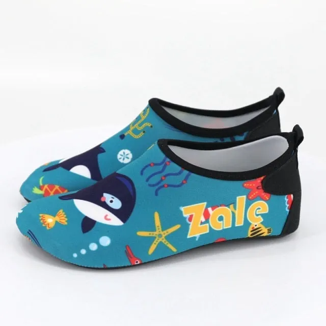 Kids Aqua Socks Water Shoes - Non-Slip & Lightweight | Waterproof Beach Shoes For Kids