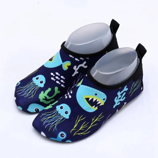 Kids Aqua Socks Water Shoes - Non-Slip & Lightweight | Waterproof Beach Shoes For Kids