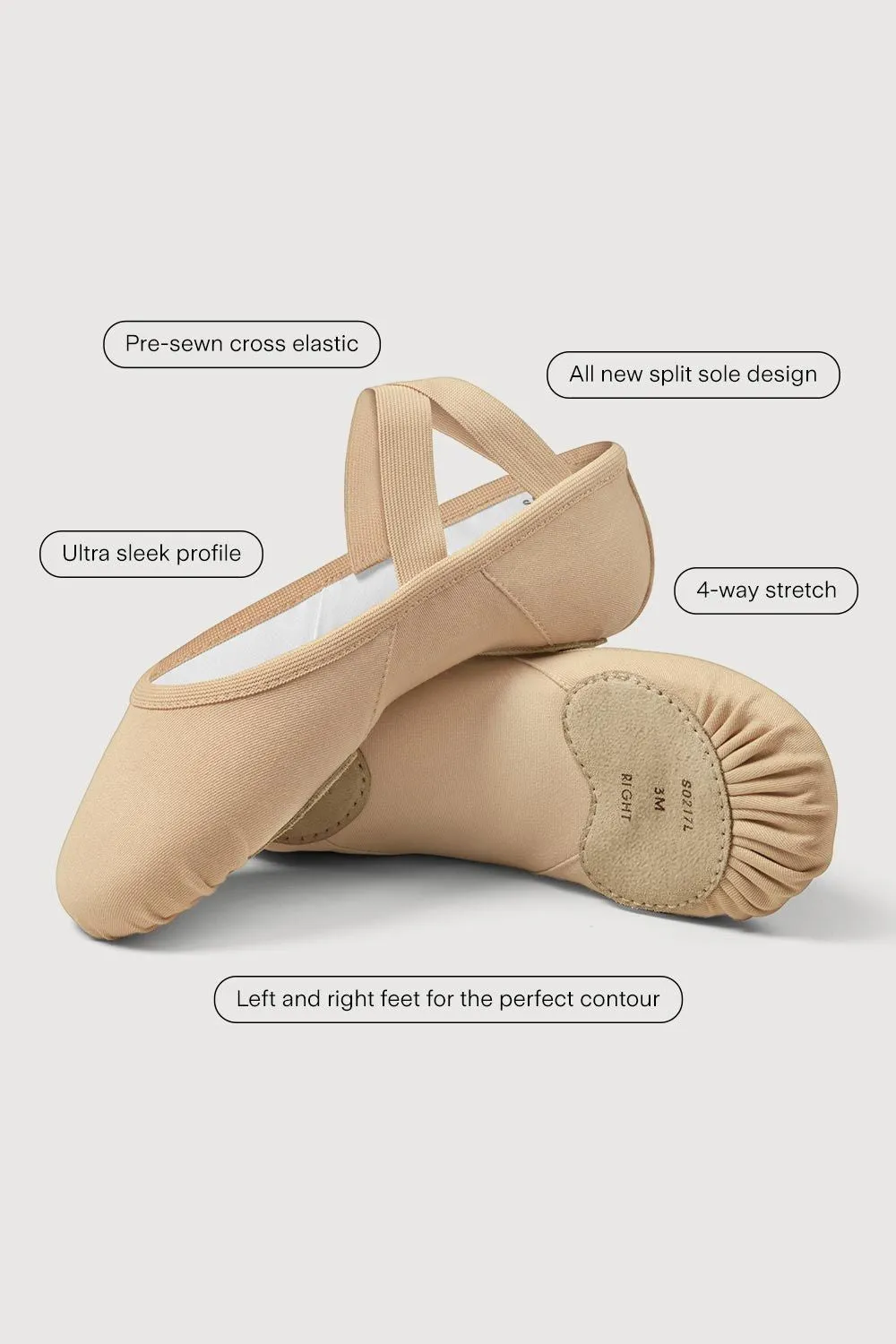 Ladies Elation Canvas Ballet Shoes