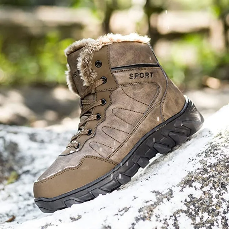 Men's Outdoor Plush Ankle Snow Boots