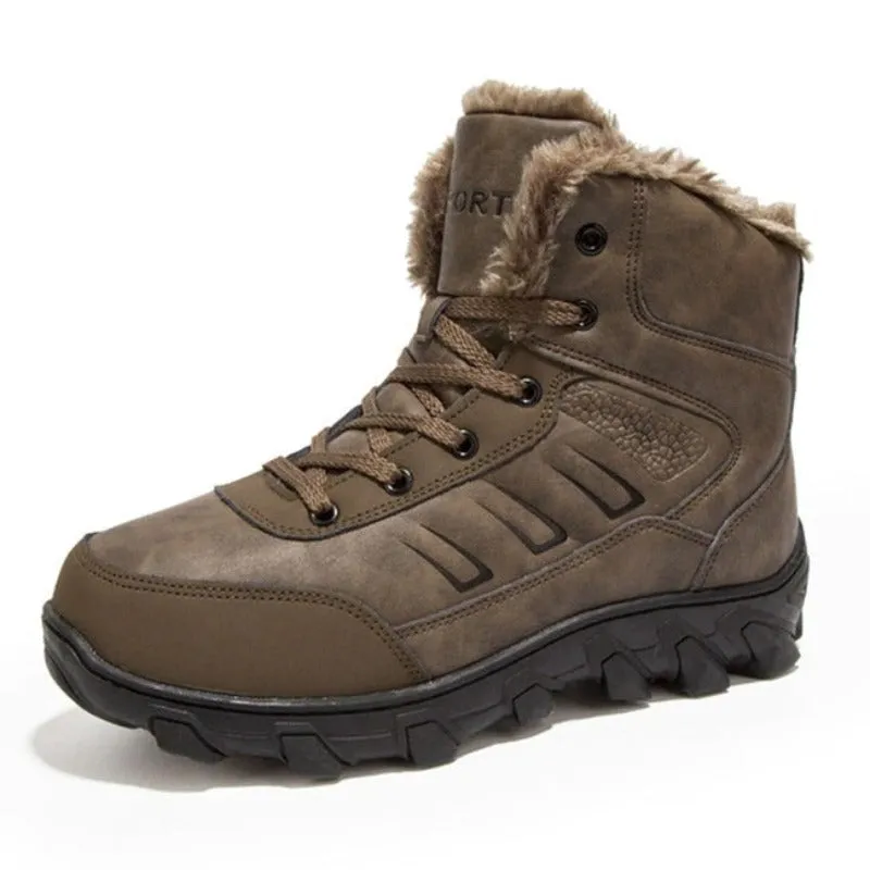 Men's Outdoor Plush Ankle Snow Boots