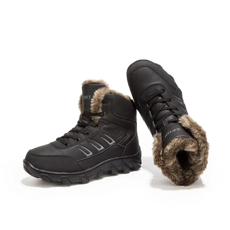 Men's Outdoor Plush Ankle Snow Boots