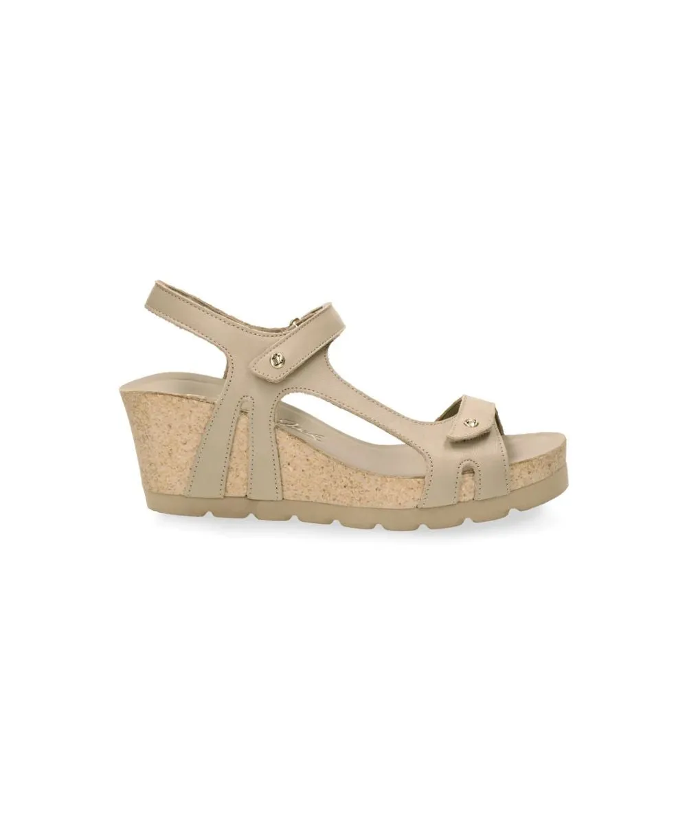 PANAMA JACKVAREL LETHER SANDALS IN BARK