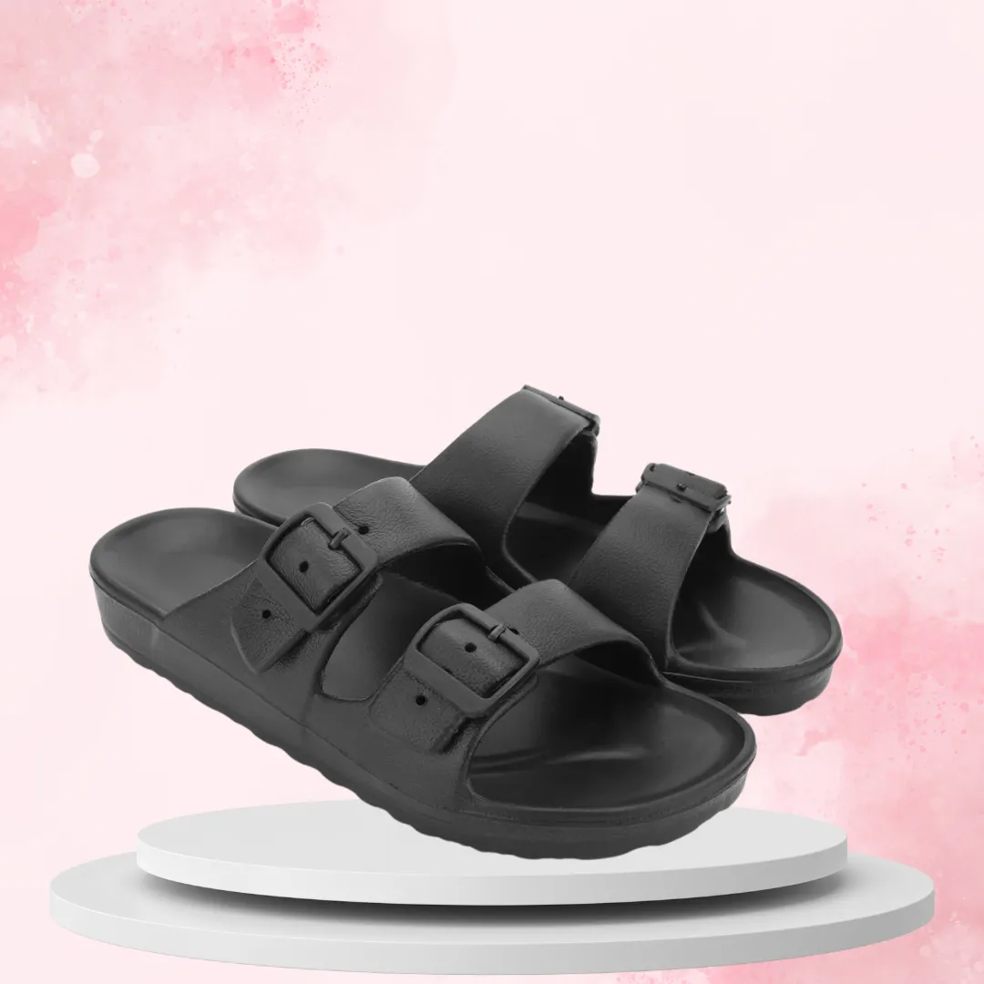 Richale Stylist Black Slider For Men