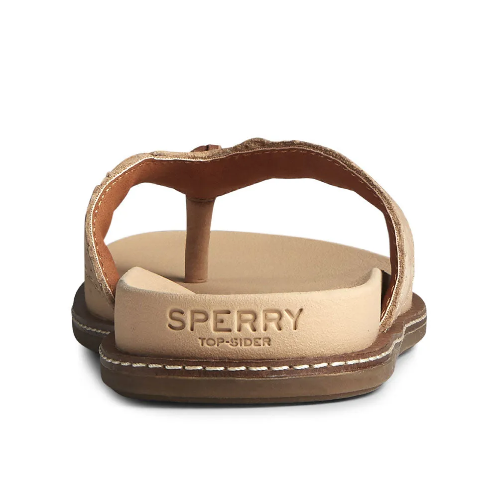 Sperry Women's Waveside PLUSHWAVE Thong Sandal- Brown