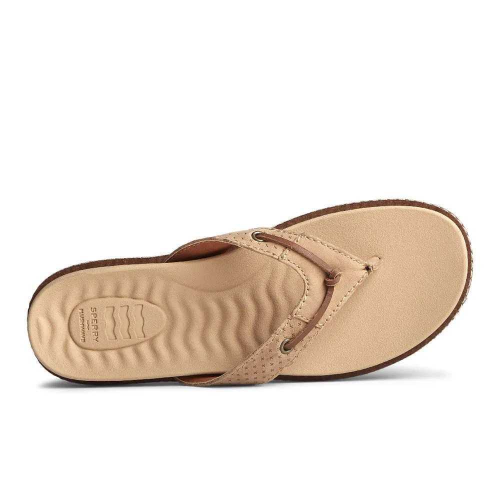 Sperry Women's Waveside PLUSHWAVE Thong Sandal- Brown