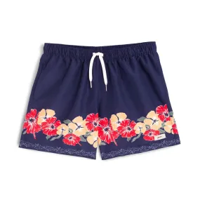 Swim Trunk (Indigo Ornate Bloom)