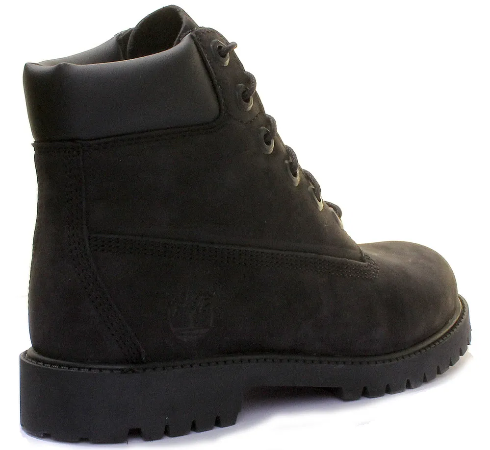 Timberland 6 Inch Ankle Boot In Black For Youth