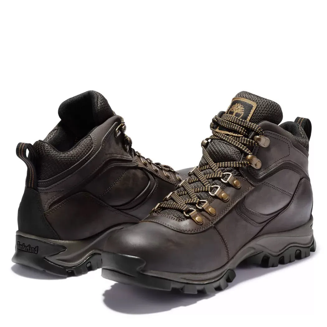 TIMBERLAND MT. MADDSEN MID LEATHER WATERPROOF DARK BROWN - MENS