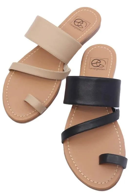 Women's Shoes Toe Ring Slide Sandal